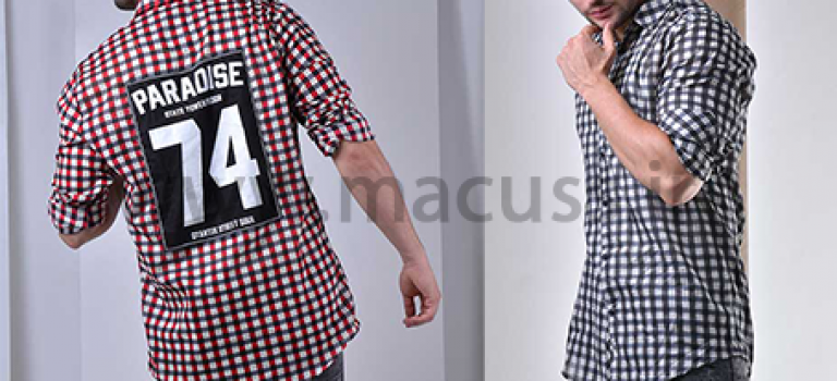 پیراهن مردانه پشت چاپی مدل ۵۵۵۰